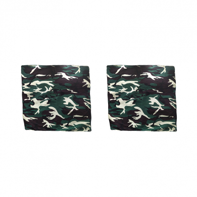 Бандана "Камуфляж зеленый" 55 х 55 см, хлопковая, бандана платок, защитная (Набор 2 шт)