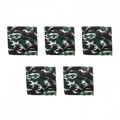 Бандана "Камуфляж зеленый" 55 х 55 см (Набор 5 шт).хлопковая, бандана платок, защитная