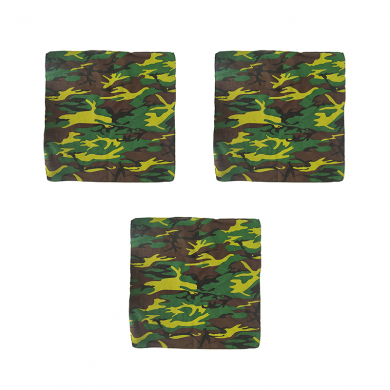 Бандана "Камуфляж лесной зеленый" 55 х 55 см (Набор 3 шт.)