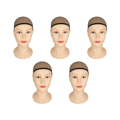 Сетка для волос под парик, цвет черный (Набор 5 шт.)