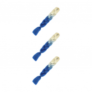 Канекалон 60 см, омбре из блонда в синий (Набор 3 шт.)