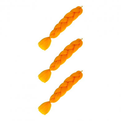 Канекалон коса 60 см, цвет оранжевый (Набор 3 шт.)