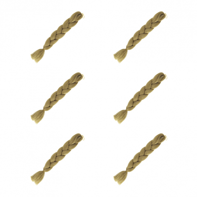 Канекалон коса 60 см, цвет русый (Набор 6 шт.)