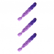 Канекалон коса 60 см, омбре из фиолетового в сиреневый (Набор 3 шт.)