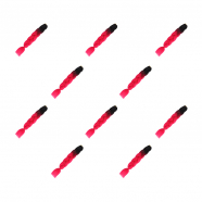 Канекалон коса 60 см, омбре из черного в ярко-розовый (Набор 10 шт.)