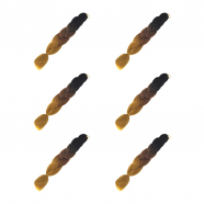 Канекалон коса 60 см, 3 цвета: черный, каштановый, светло-каштановый (Набор 6 шт.)