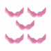 Крылья ангела розовые перьевые карнавальные большие 60х35см, на Хэллоуин и Новый год (5 пар в наборе)