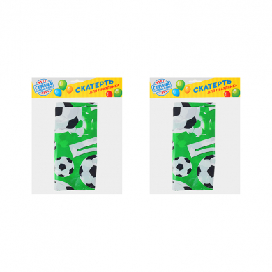 Скатерть одноразовая "ГОЛ", 182 х 137 см (Набор 2 шт.)