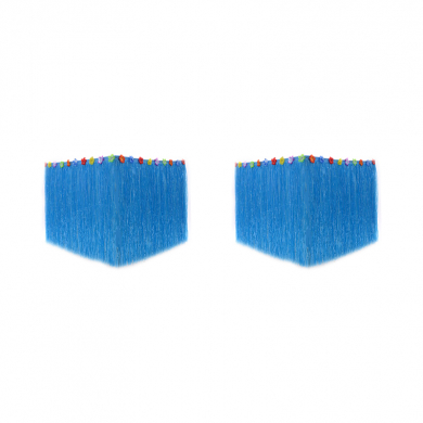 Гавайская юбка для стола 30 см, цвет голубой (Набор 2 шт.)