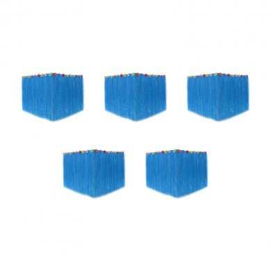 Гавайская юбка для стола 30 см, цвет голубой (Набор 5 шт.)