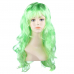 Парик волнистый длинный 60 см, цвет зеленый