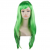 Парик прямой длинный 60 см, цвет изумрудный зеленый