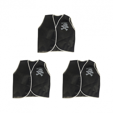 Пиратский костюм жилет "Отважный пират" детский карнавальный, 39x39см (Набор 3 шт.)