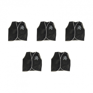 Пиратский костюм жилет "Отважный пират" детский карнавальный, 39x39см (Набор 5 шт.)