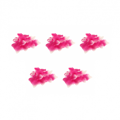 Лепестки роз розово-белые искусственные "На свадьбу" тканевые, 500 шт, 4,5x5 см (Набор 5 упаковок)