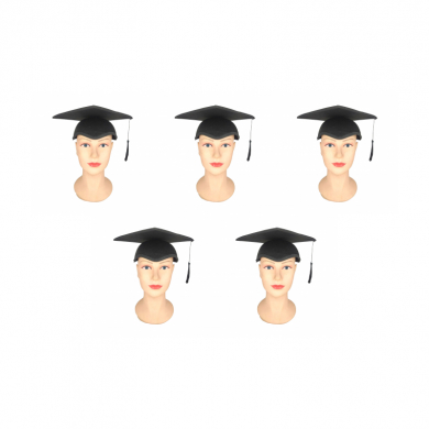 Шляпа "Выпускник" академическая шапочка конфедератка на выпускной, 56-57 размер (Набор 5 шт.)