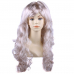 Парик карнавальный длинный кудрявый 60см цвет пепельный (Набор 5 шт.)