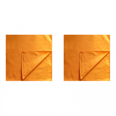 Бандана однотонная, одноцветная, цвет желто-оранжевый, 55 х 55 см (Набор 2 шт.)