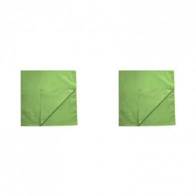 Бандана однотонная, цвет салатовый, 60 х 60 см (Набор 2 шт.)
