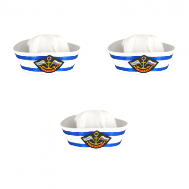 Шляпа юнги моряка "Морская" (Набор 3 шт.)