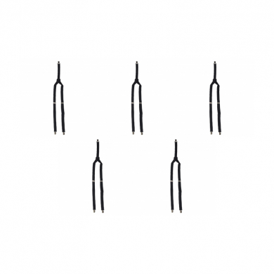 Подтяжки взрослые черные 5 шт. (Набор 5 пар)