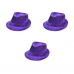 Карнавальная шляпа блестящая с пайетками "Диско", цвет фиолетовый (Набор 3 шт.)