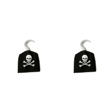 Крюк пиратский карнавальный черный "Пират" (Набор 2 шт.)