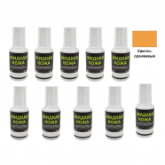 Жидкая кожа Resmat цвет светло-оранжевый, объем 20 мл (Набор 10 шт.)