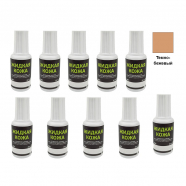 Жидкая кожа Resmat цвет темно-бежевый, объем 20 мл (Набор 10 шт.)