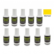 Жидкая кожа Resmat цвет желтый, объем 20 мл (Набор 10 шт.)