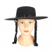 Карнавальная шляпа "Еврей пейсы" котелок еврейский с черными локонами (Набор 2 шт.)