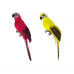 Попугай перьевой "Пират" малый пиратский на плечо, цвет красный, желтый, размер 25 см (Набор 2 шт.)