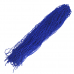 Канекалон Зизи косички гофре,волосы для наращивания,афрокудри,120 см цвет синий (2 шт в комплекте)