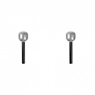 Карнавальный аксессуар "Микрофон", цвет серебро (Набор 2 шт.)