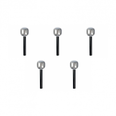 Карнавальный аксессуар "Микрофон", цвет серебро (Набор 5 шт.)