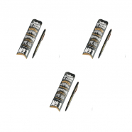 Ручка пластиковая с тиснением "Настоящий мужчина" 23 февраля (Набор 3 шт.)