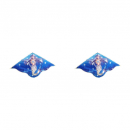 Воздушный змей "Русалка" с леской, летающая игрушка, размер 2,2x1,2 м (Набор 2 шт.)