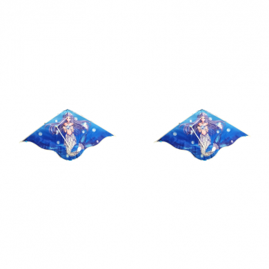 Воздушный змей "Русалка" с леской, летающая игрушка, размер 2,2x1,2 м (Набор 2 шт.)