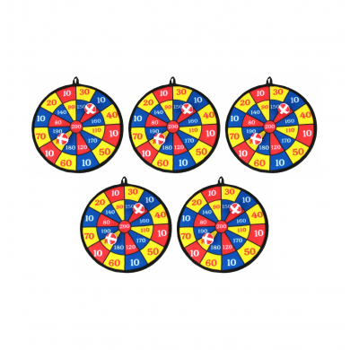 Дартс на липучках и 4 мячика, размер 36 см (5 набора в комплекте)