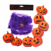 Карнавальный набор На хэллоуин "Тыквы Halloween", паутина, декор (2 набора в комплекте)