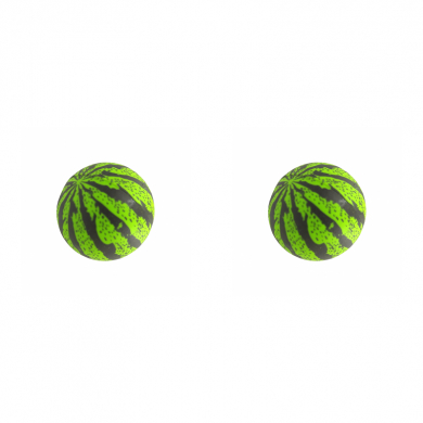 Мяч попрыгунчик каучук "Арбуз" прыгун 3 см (Набор 2 шт.)