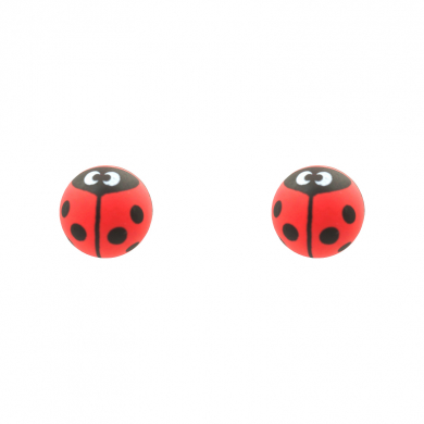 Мяч попрыгунчик каучук "Божья коровка" прыгун 3 см (Набор 2 шт.)