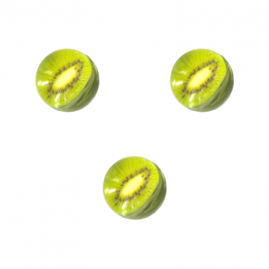 Мяч попрыгунчик каучук "Тропический фрукт" прыгун 3 см (Набор 3 шт.)