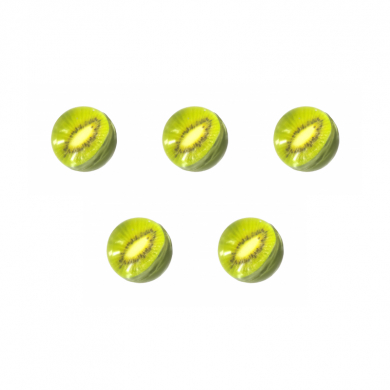 Мяч попрыгунчик каучук "Тропический фрукт" прыгун 3 см (Набор 5 шт.)