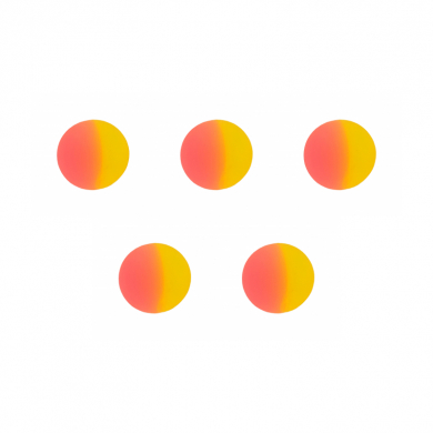 Мяч попрыгунчик каучук "Двухцветный" прыгун 3 см (Набор 5 шт.)