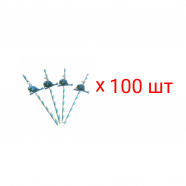 Трубочки гавайские "Синий кит" для коктейля (Набор 100 шт.)