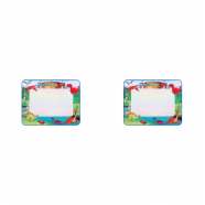 Развивающий детский коврик для рисования водой "Динозавры", маркер, 100х80 см (Набор 2 шт.)