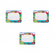 Развивающий детский коврик для рисования водой "Динозавры", маркер, 100х80 см (Набор 3 шт.)