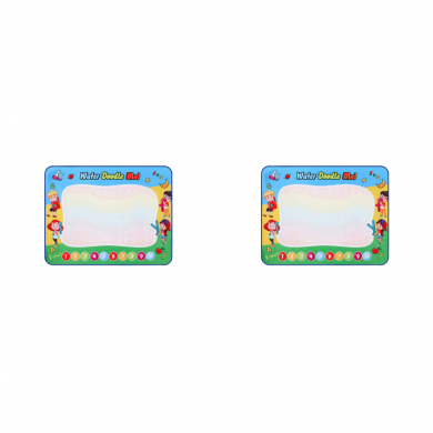 Развивающий детский коврик для рисования водой "Занятная школа", маркер, 100х80 см (Набор 2 шт.)