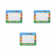 Развивающий детский коврик для рисования водой "Занятная школа", маркер, 100х80 см (Набор 3 шт.)